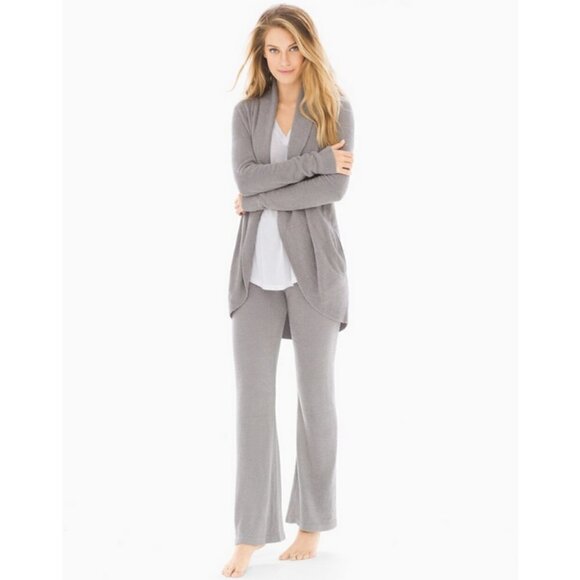 💕BAREFOOT DREAMS💕 CozyChic Lite Circle Cardigan ~ Pewter Gray 2X NWT - Picture 7 of 16